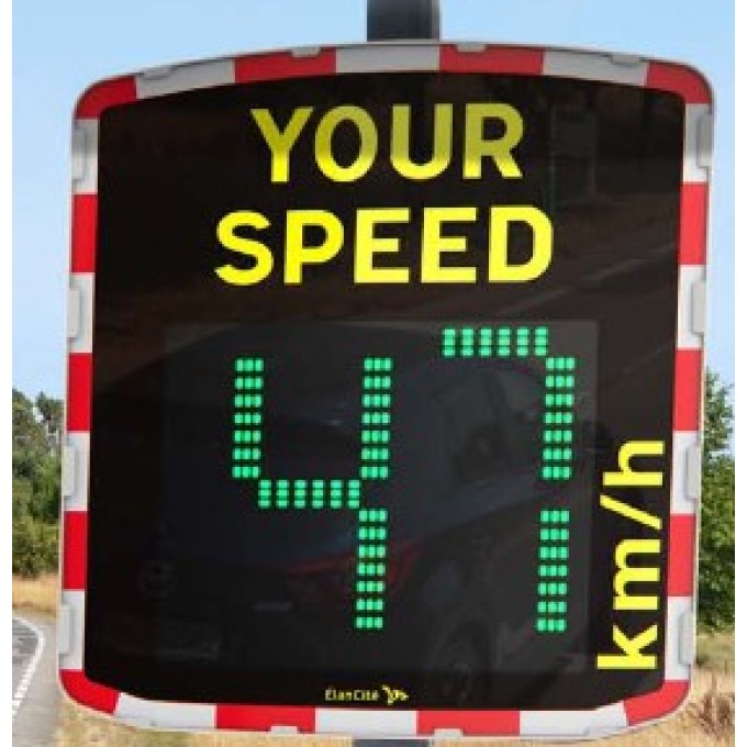 Indicator afisare viteza radar incorporat alimentare electrica Semn de avertizare alte pericole